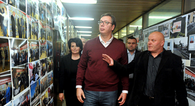  Predsednik Republike Srbije Aleksandar Vučić posetio je Spomen sobu „Kosmetske žrtve“ 